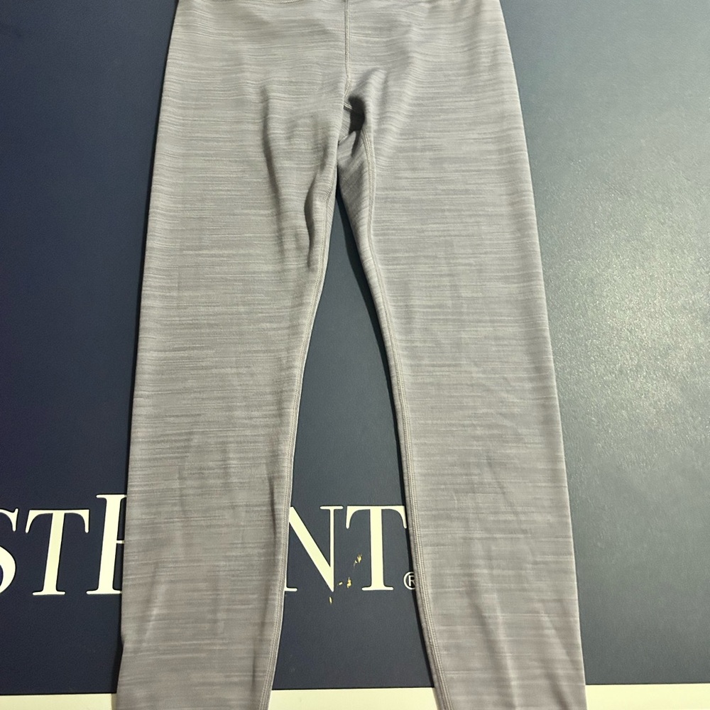 Athleta Elation Space Dye Leggings Gray XS High Rise Yoga Athleisure